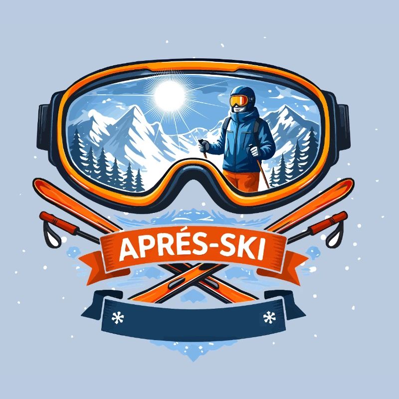 Apres Ski Comic Design