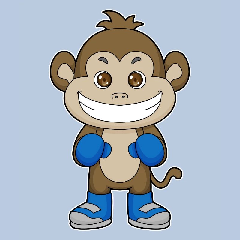 Affe Boxen Boxer Boxhandschuhe