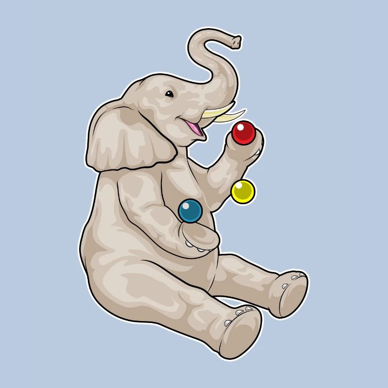 Jongleur éléphant jongleur