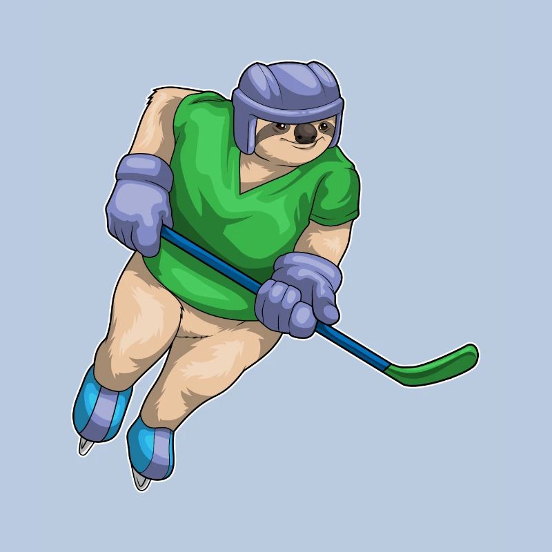 Faultier Eishockey Eishockeyschläger