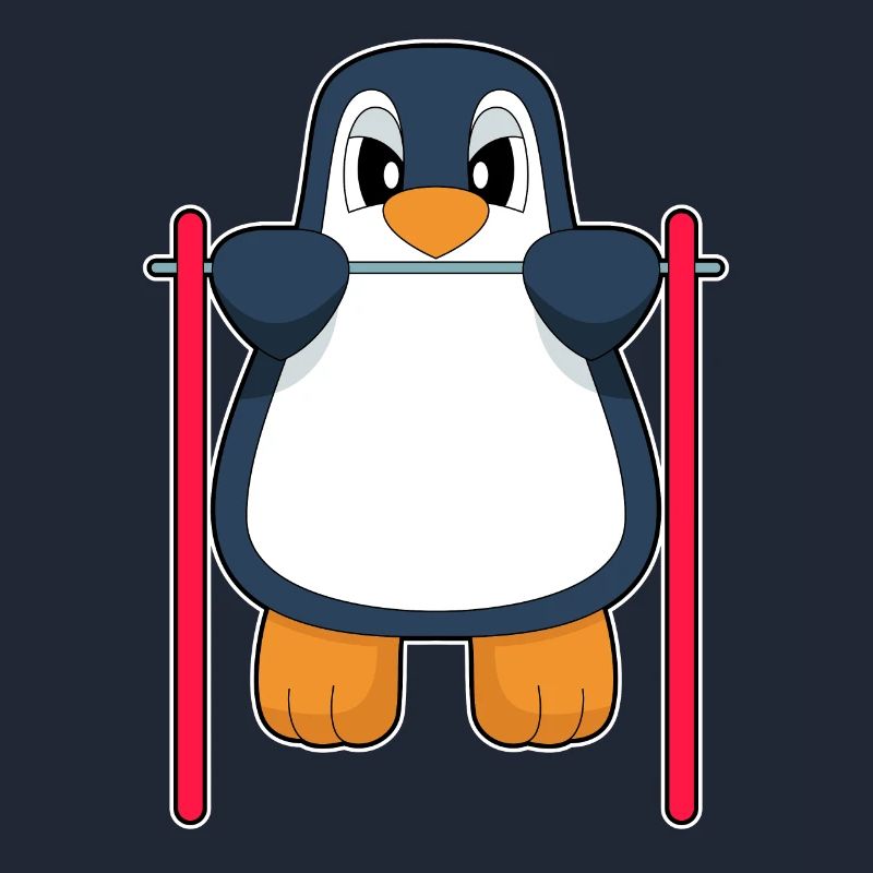 Penguin Bodybuilder Pull-ups