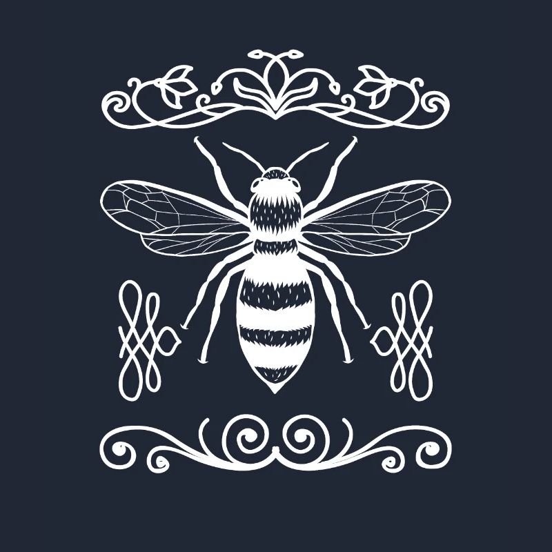 Creative motif bee for beekeepers