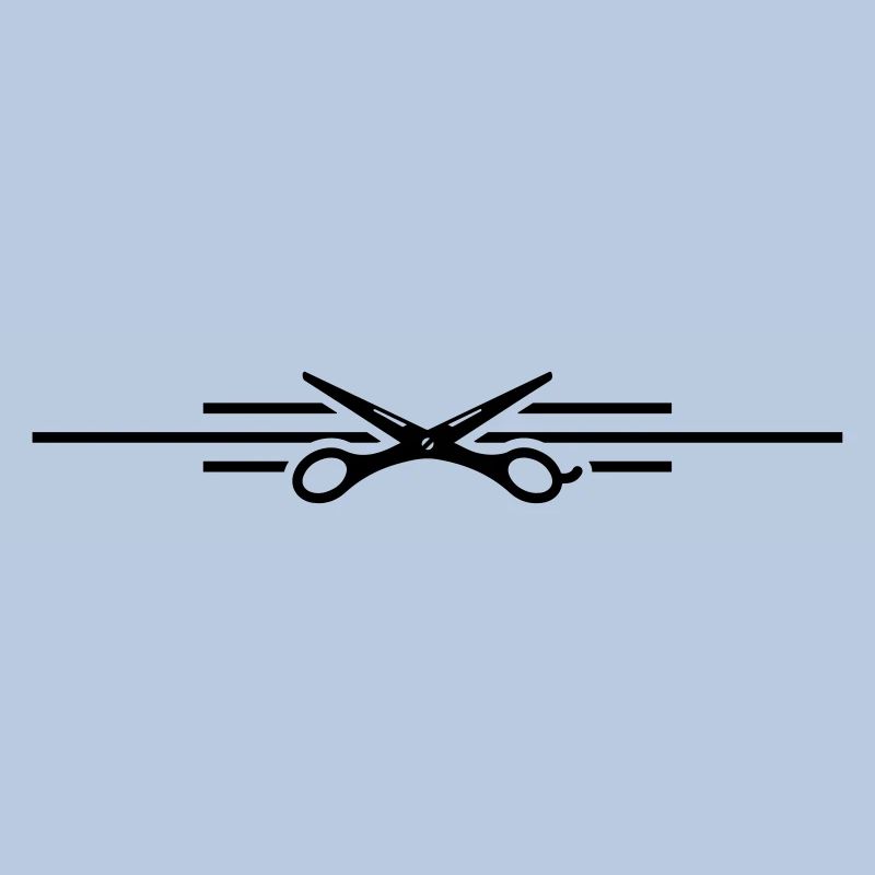 ciseaux symbole ligne