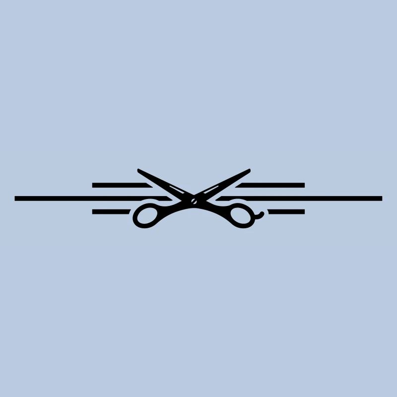 ciseaux symbole ligne