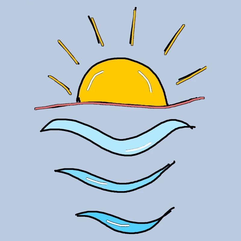 Soleil vagues,Plage,Mer,Cadeau,cool,tendance