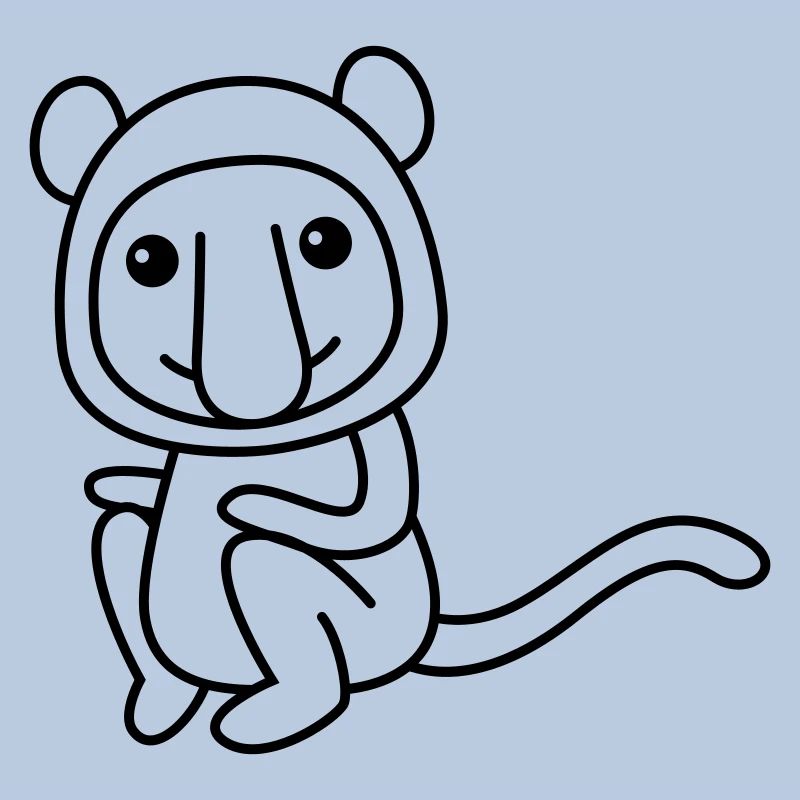 Affe comic Tier
