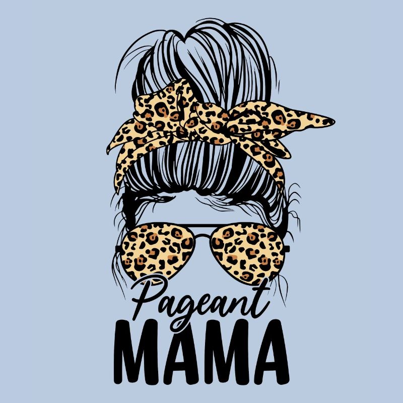 Concours de beauté léopard Pageant Mama Messy Bun