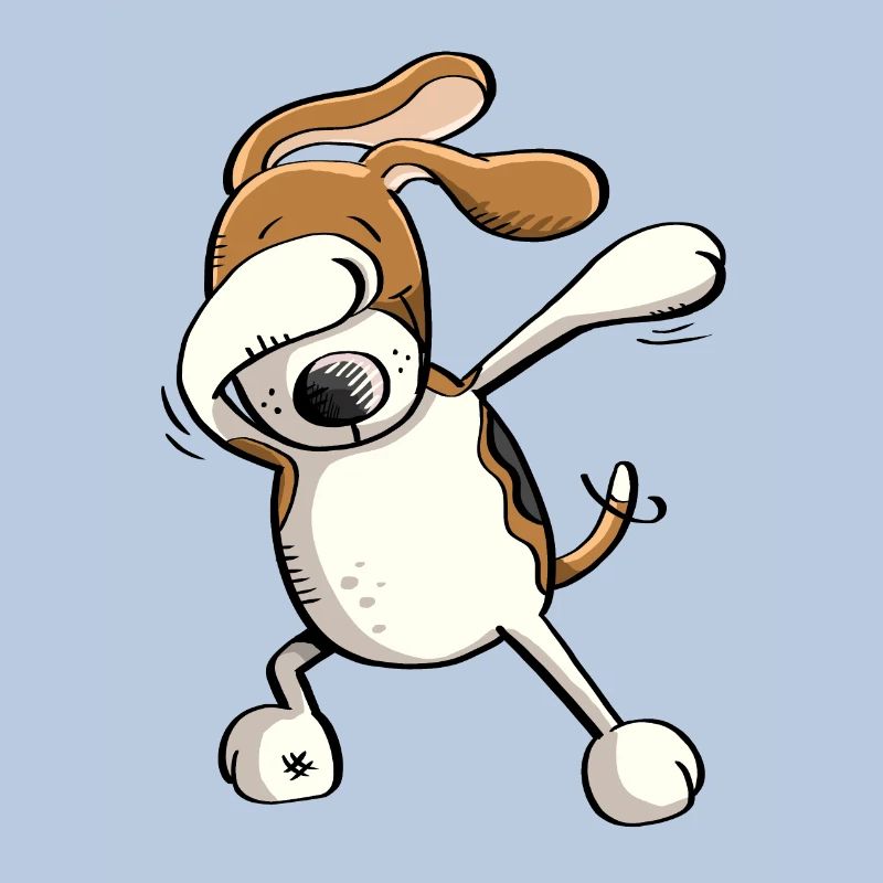 Funny Dab Dance Beagle Dog Comic Gift