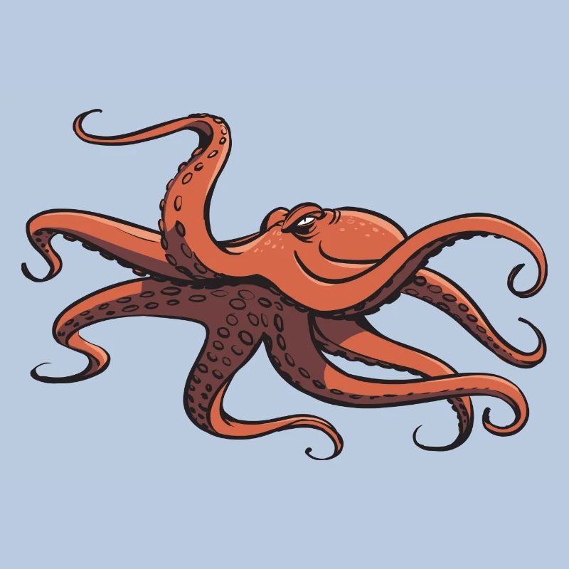 I like octopus - eight tentacles - squid