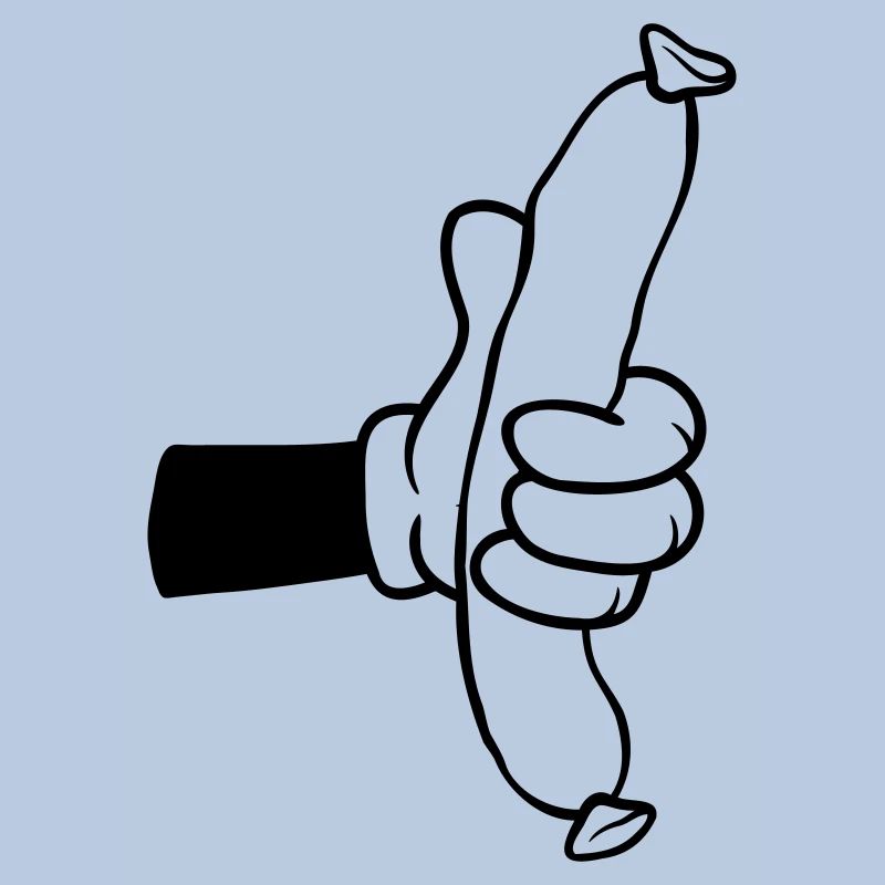 Sausage Comic Hand BBQ