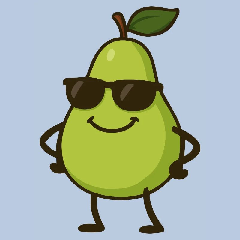 Poire Bande Dessinée Cool