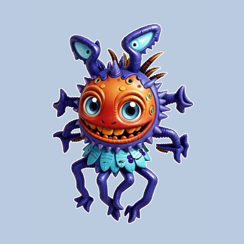 Mouche extraterrestre violette