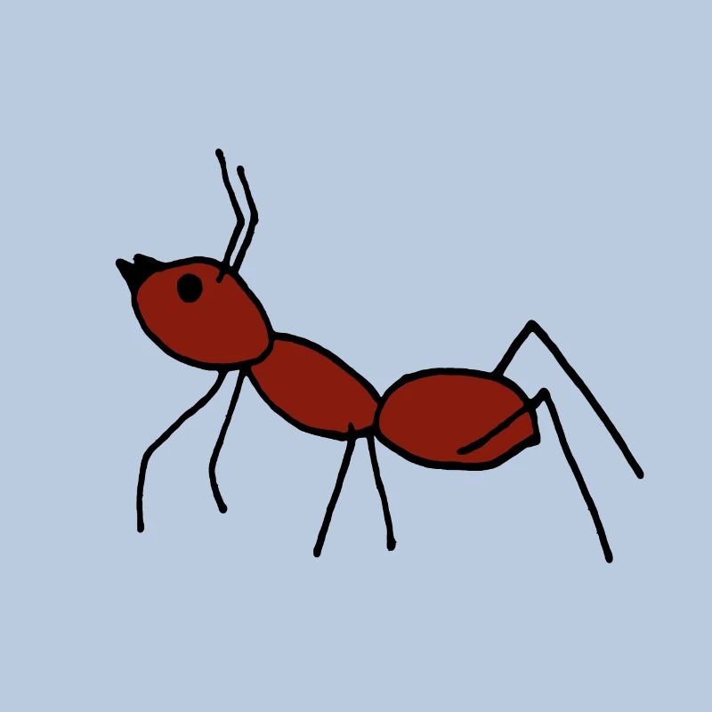 Cute comic ant