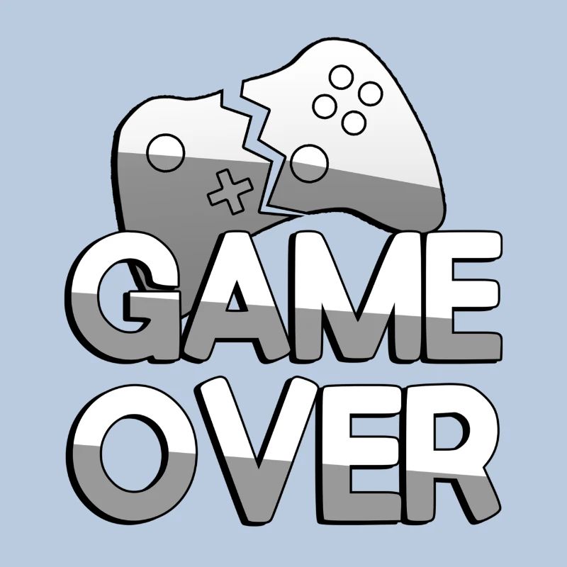 GAME OVER + Controller - Gaming