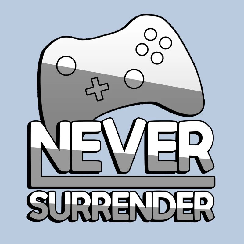 NEVER SURRENDER (White) + Controller - Gaming