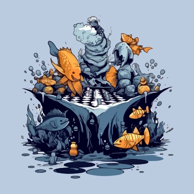 Fish play chess