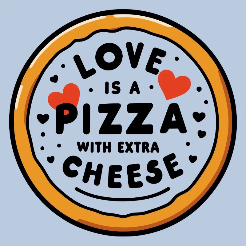 Liebe ist eine Pizza mit extra Käse