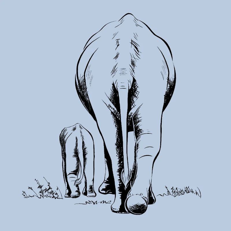 Deux éléphants