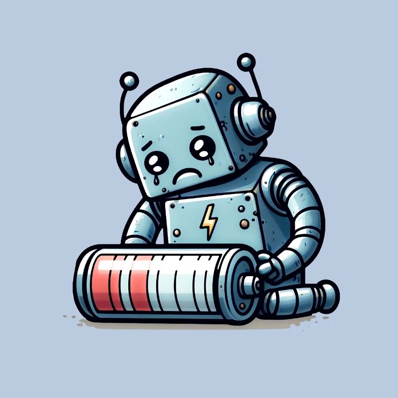 Robot Weak Battery Robo-Problems
