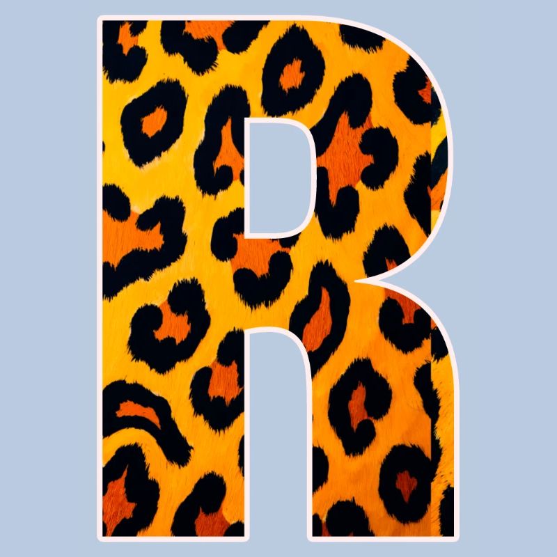 Leopard_Buchstabenmuster_ _R
