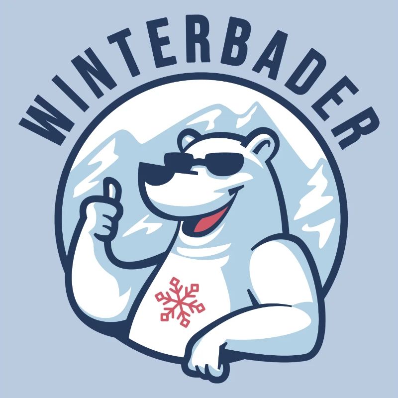 eisbader winterbader eisbär cool nordpol eis bär