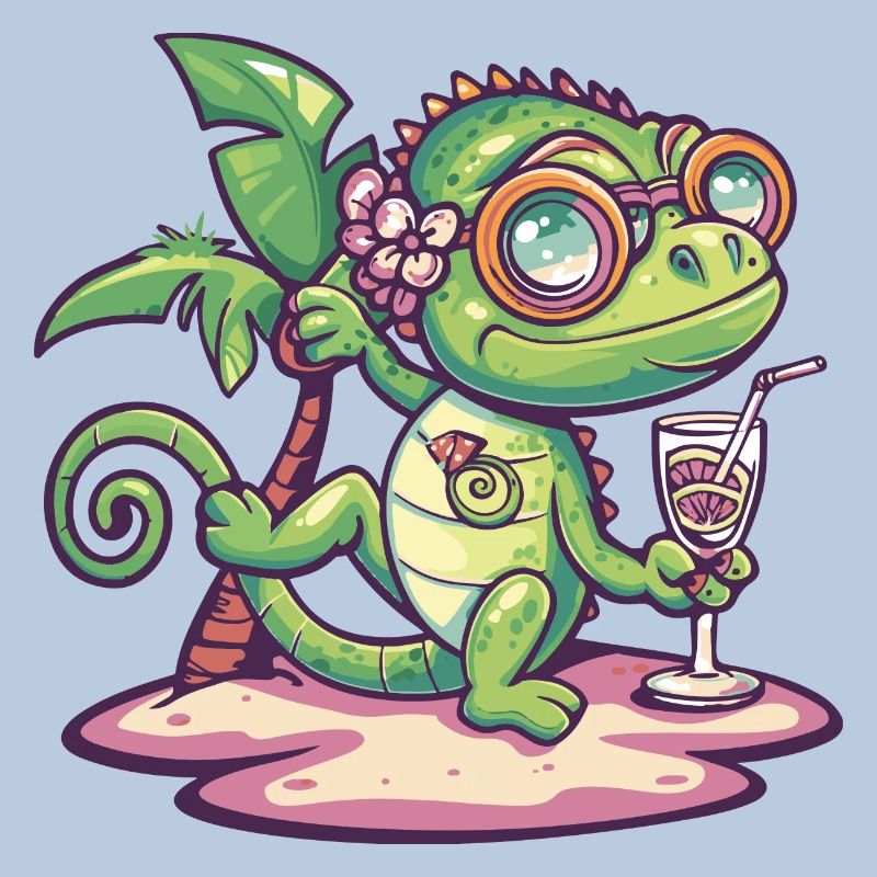 Chameleon Summer Vacation