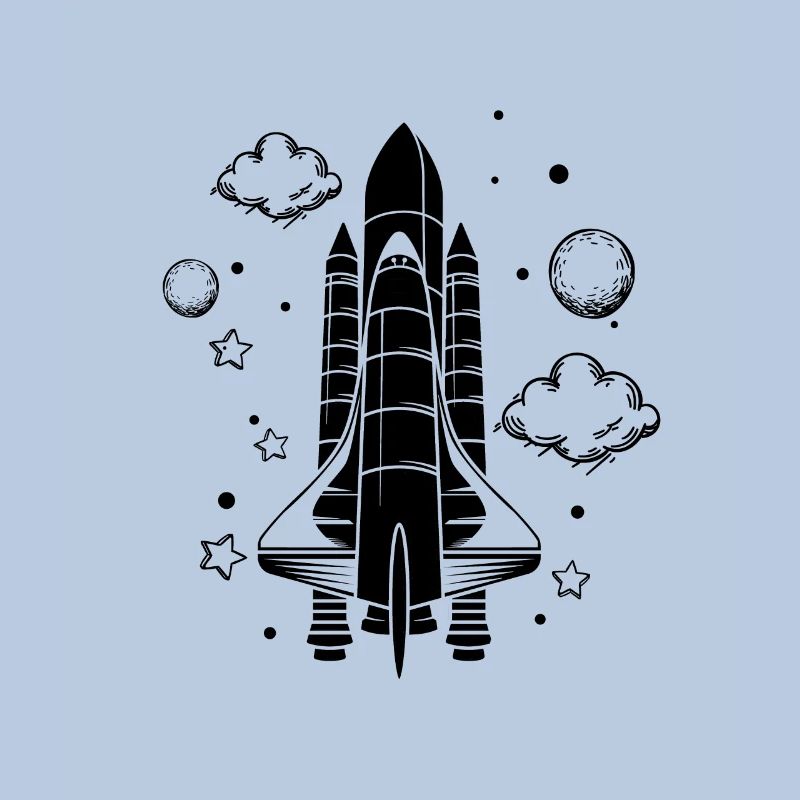 Vaisseau spatial - Astronaute spatial de fusée