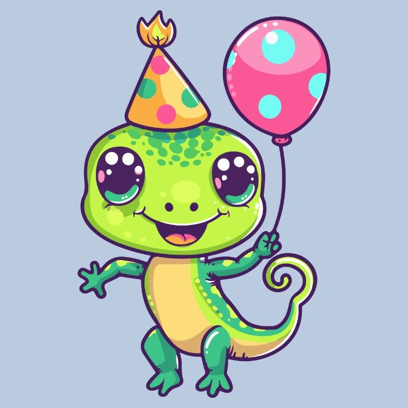 Echse Geburtstag Comic