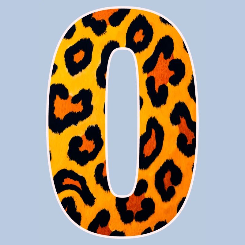 Leopard_Buchstabenmuster_ _O