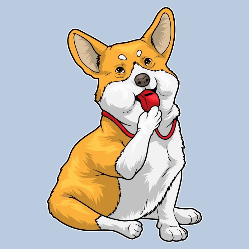 Corgi Referee Whistle