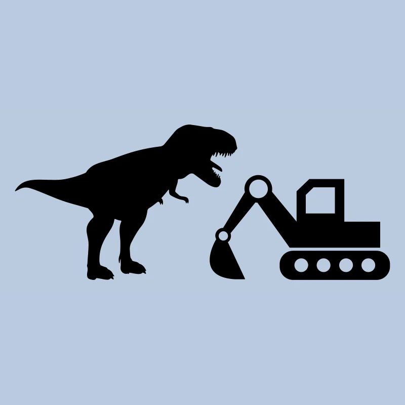 Construction de chantier d'excavatrice T-Rex Dinosaur Construction Worker
