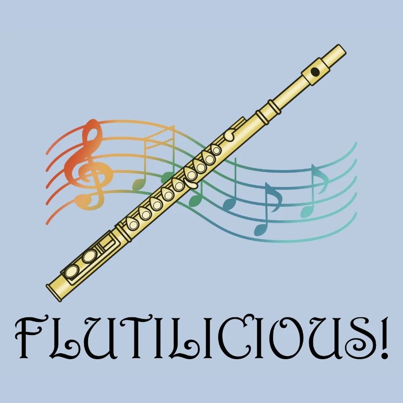 Flutilicious Flute Player Funny Saying Classical