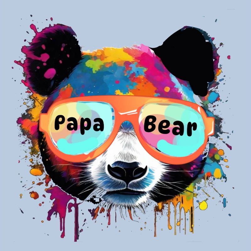 panda,panda ours,ours, graffiti,chignon