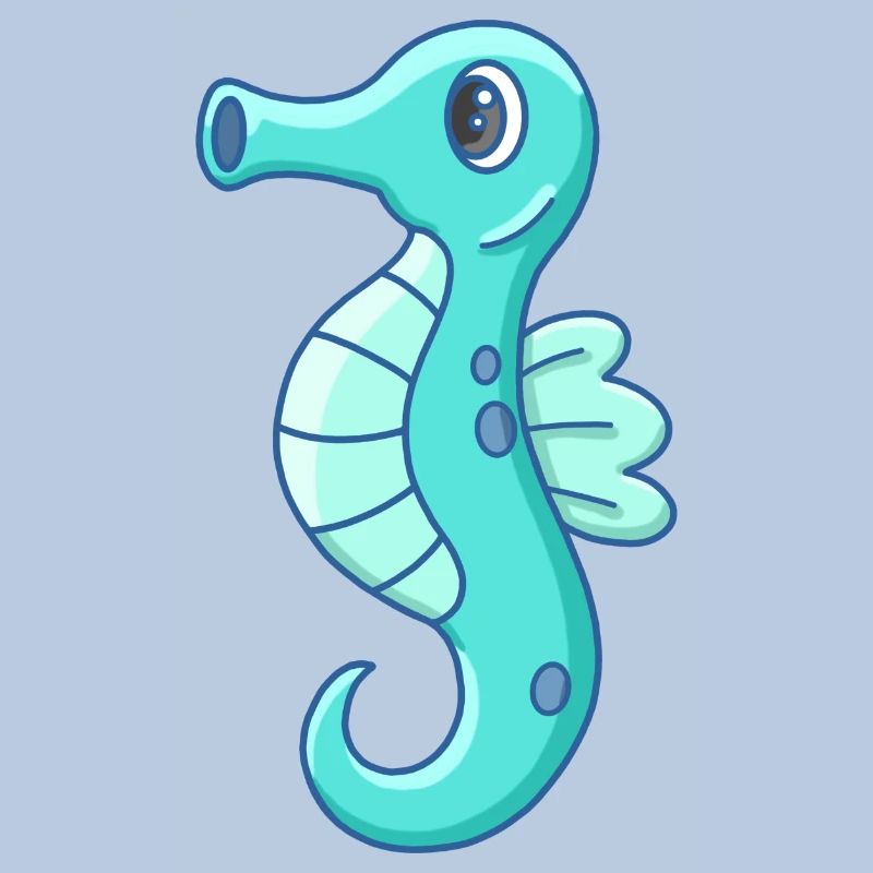 Mignon petit hippocampe