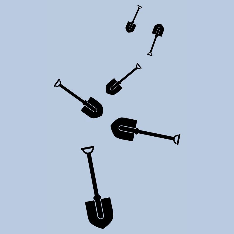 Shovel icon silhouette