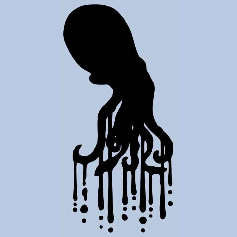Tentacle Octopus Ink Drop Graffiti Spray Cool