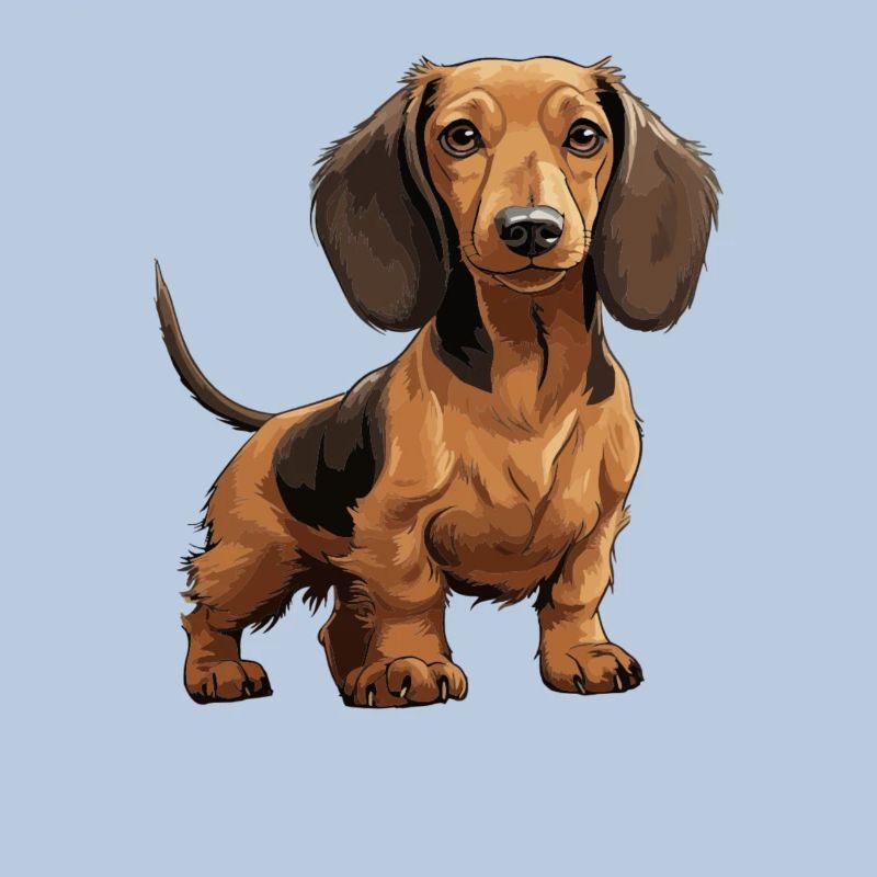 Dackel, Dachshund oder Teckel Niedlicher Jagdhund