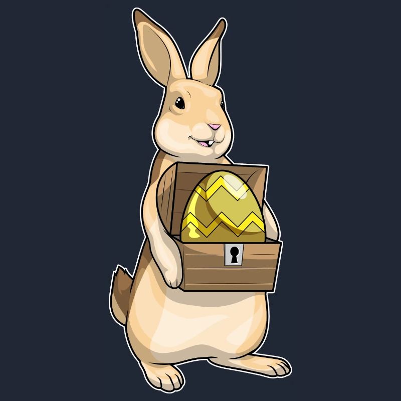 Bunny Easter Easter Egg Treasure Chest