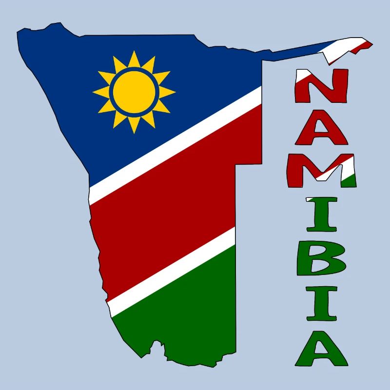 Namibia Map Flag