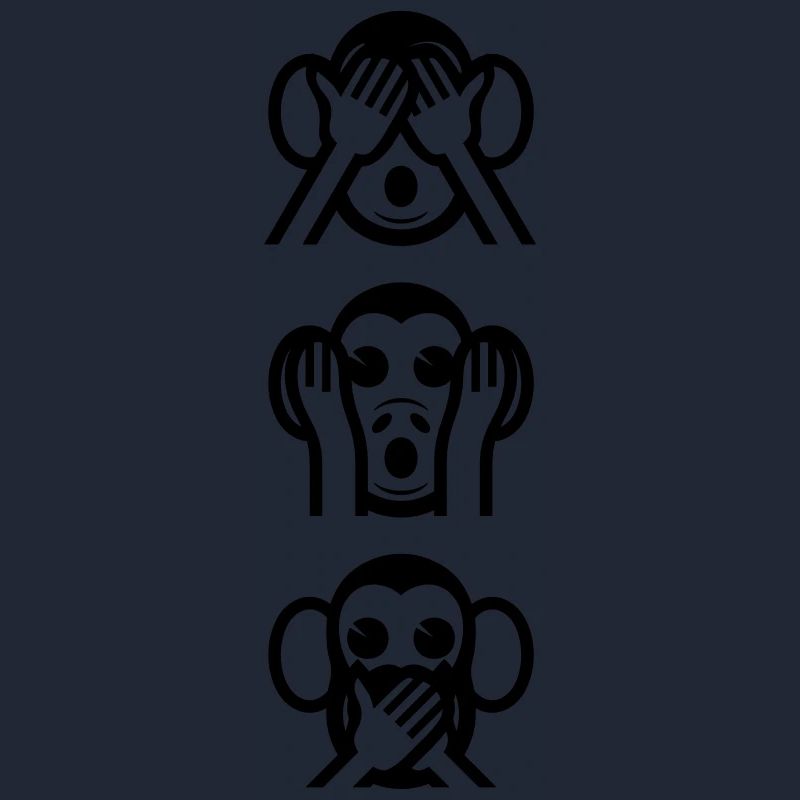 Three Wise Monkeys Vertikale