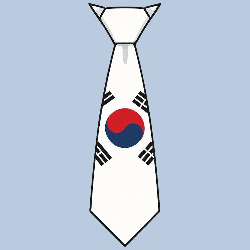 Cravate sud-coréenne – Conception du drapeau