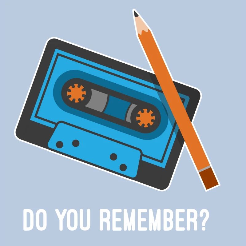 Que tu remember ? Cassette et crayon Fun Design