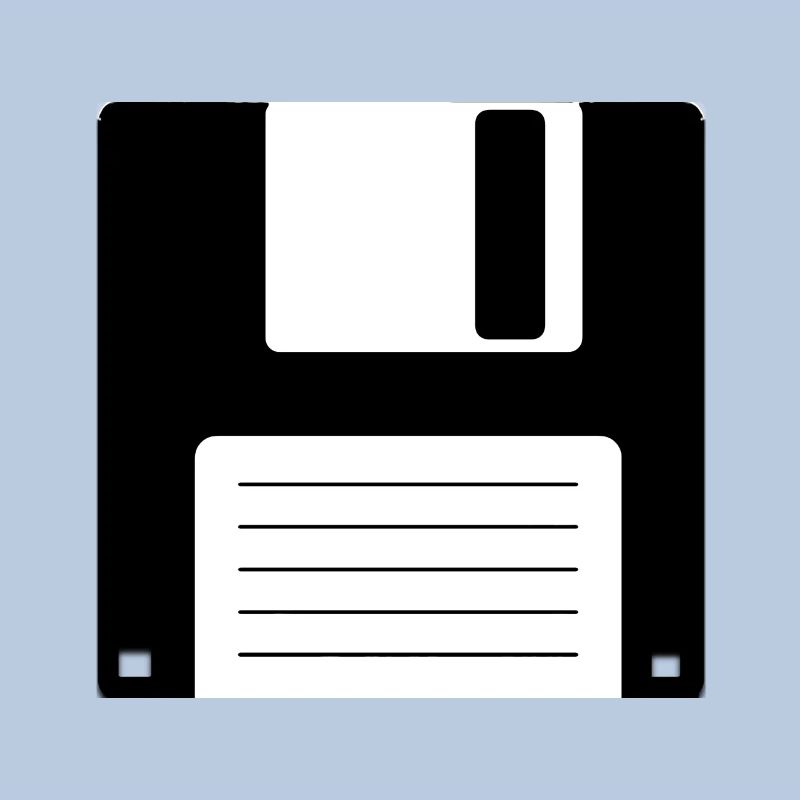 Floppy Floppy Disk Old School Retro Computer Design