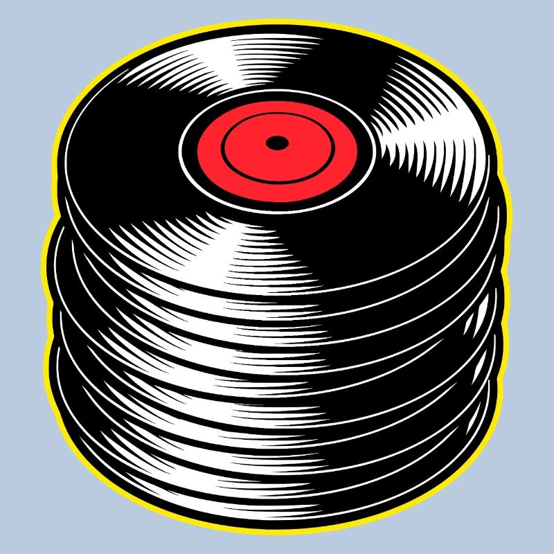 Stack d’albums vinyles