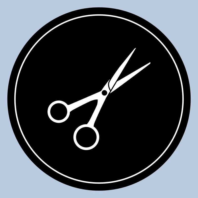 Cercle de barbier aux ciseaux