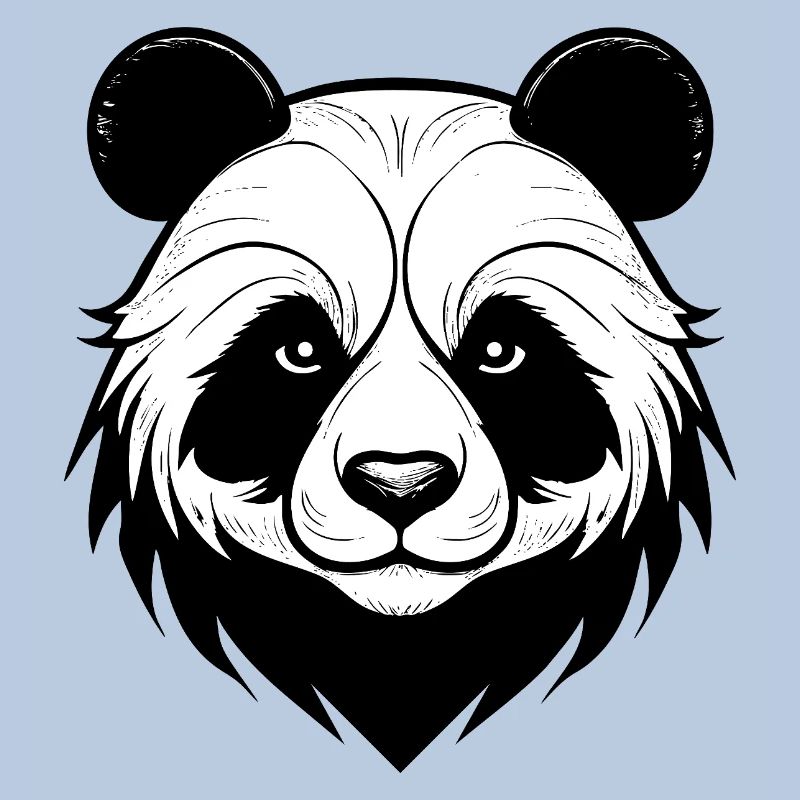 Conception élégante du masque de panda