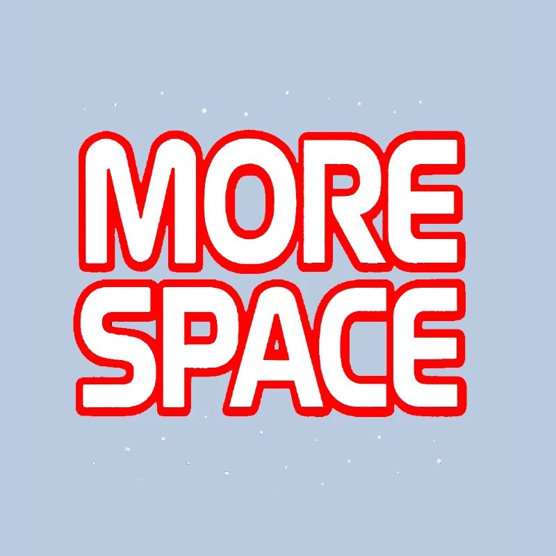 Plus de texte néon spatial