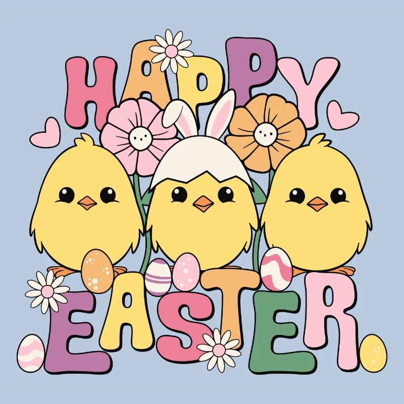 Happy Easter, Happy Easter, Easter Chicks, Easter Eggs
