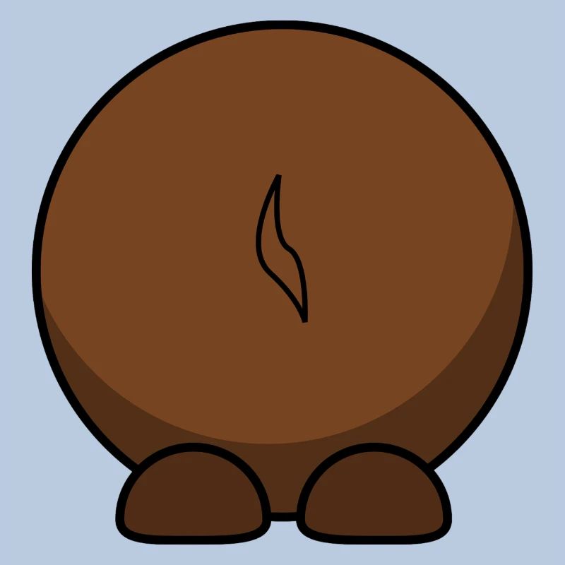 Gnu par derrière. idée cadeau