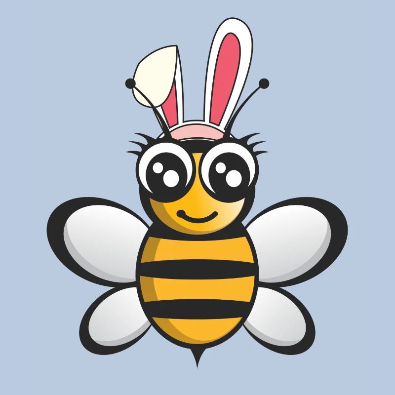Bee beekeeper easter bunny happy easter gift bunny